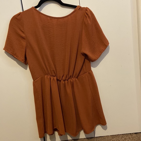 Pink Lily You’re So Gorgeous Rust Blouse - Picture 4 of 4